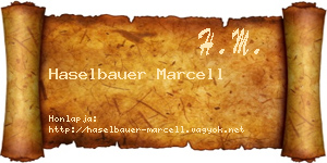 Haselbauer Marcell névjegykártya